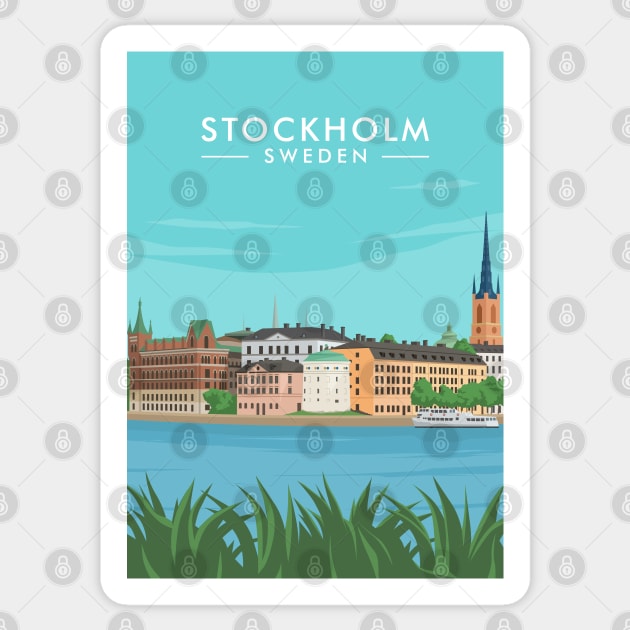 Stockholm sweden Sticker by creative.z